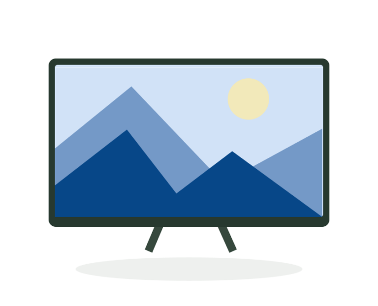 Ilustración de Smart TV Horizonte